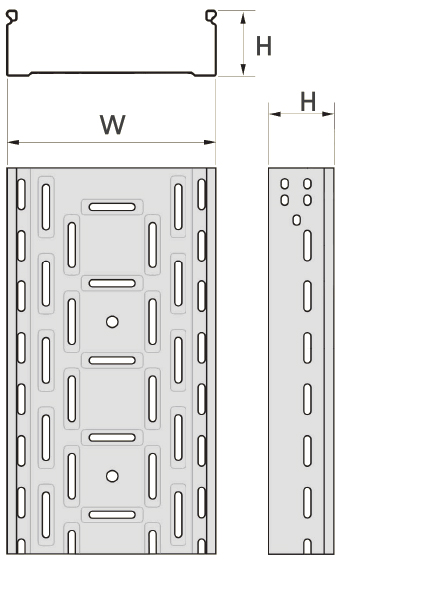 perforated tray section